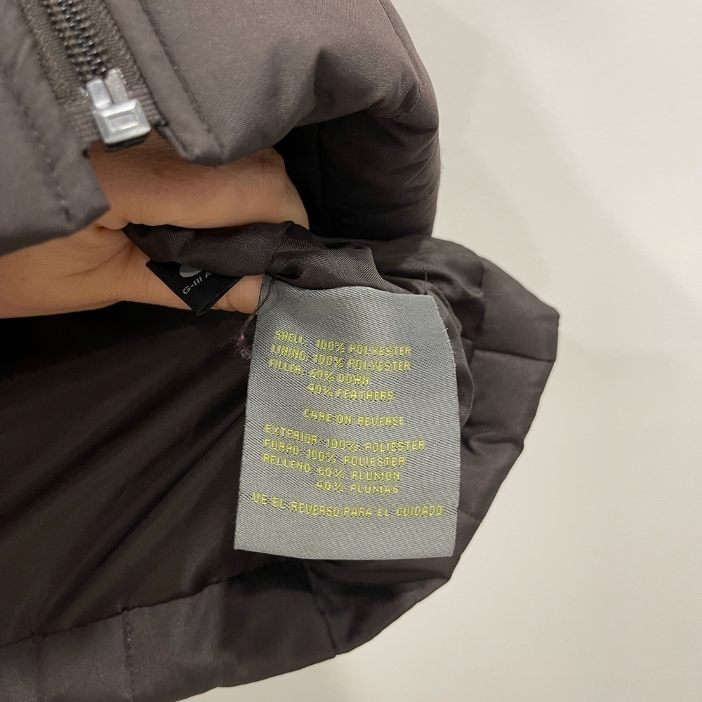 Kenneth Cole Quilted Down Puffer Vest Chocolate M - Picture 5 of 7